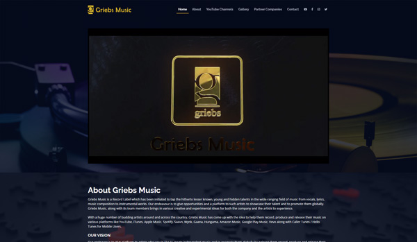 Griebs Music - Website